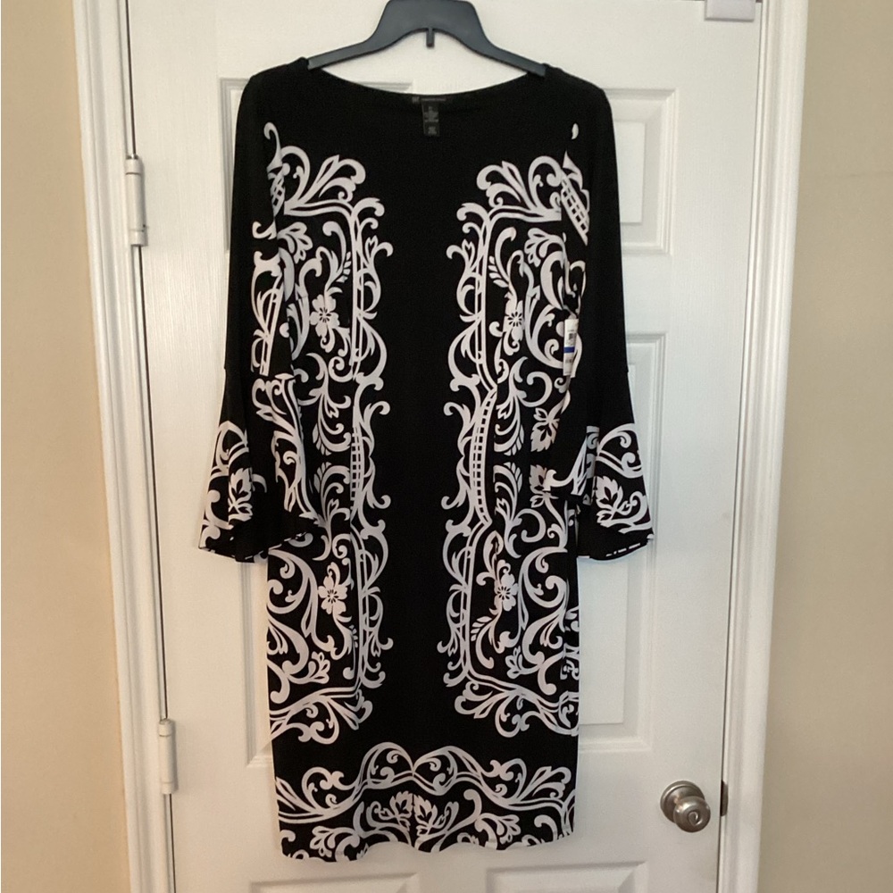 Elegant Black and White Dress